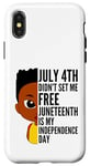 Coque pour iPhone X/XS Le 16 juin, c'est le jour de mon indépendance, 1865 Black History Boys