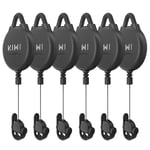 Kiwi Design For META Oculus Quest 2 / 3 VR Cable Management / Pulley System Black Colour 6 Packs Retractable Ceiling Pulley System, Compatible with Quest/Quest 2/Valve Index/HTC Vive/HTC Vive Pro/Rift S/Microsoft MR VR Accessories