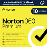 Norton 360 Premium 2025 |10 Appareils | 12 mois | Téléchargement