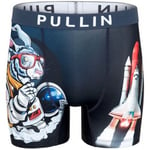 Boxers Pullin  Boxer Long Homme Microfibre SPACERAB Noir