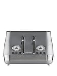 Daewoo Baltimore 4 Slice Toaster Smoked Grey