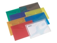 Rexel Popper - Dokumentmappe - For A4 - Kapasitet: 150 Ark - Assortert Translucent (En Pakke 25)