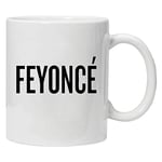 Acen Feyonce Beyoncé Mug de mariage Motif Fiancée Cadeau fantaisie 283,5 g Tasse à café, thé, céramique, blanc, 5 x 8 x 5 cm