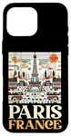 Coque pour iPhone 16 Pro Max Paris France Tour Eiffel Art Déco