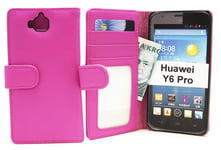 Plånboksfodral Huawei Y6 Pro (TIT-L01) (Hotpink)