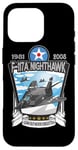 Coque pour iPhone 16 Pro Bombardier furtif américain F117 Nighthawk