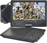 12.5"Bluetooth Portable DVD Player with 10.5" Swivel Screen Car for Kids，Suppor