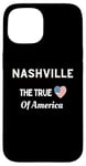 iPhone 15 Patriotic Love Nashville USA The True Heart Of America Case