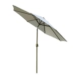 ZHFF Portable parasols Gray Patio Garden Table Umbrella With Tilt Wnd Crank, Perfect For Outdoor Yard, Beach Commercial Event Market, Swimming Pool Side Outdoor Parasols