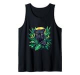 Nature Inspired Black Panther Graphic Cute Black Panther Tank Top