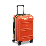 DELSEY PARIS Rempart Hardside Expandable Luggage Trunk with Spinner Wheels, Orange, Carry-On 19 Inch, Rempart Hardside Expandable Luggage with Spinner Wheels