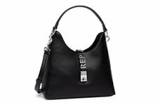 Replay women's shoulder bag made of faux leather, black (Black 098), one size