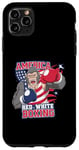 Coque pour iPhone 11 Pro Max America Red White Boxing Pride - Gorilla Boxing