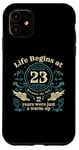 iPhone 11 Vintage 23 Years Old - Life Begins At 23, 23rd Birthday Case