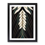 Miraculous Feather Framed Print for Living Room Bedroom Home Office Décor, Wall Art Picture Ready to Hang, Black A2 Frame (62 x 45 cm)