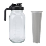 Iced Coffee Maker Pitcher Stainless Steel Filter Cold Brew Coffee Maker Flip Cap