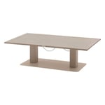 Table de jardin 4 personnes Salimia coloris argile et lin Hesperide L.150 x l.80 x H.69 cm