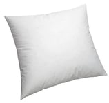 Pikolin home - Oreiller/ Coussin anti-acariens en fibre, avec housse en 100% coton. Fermeté et hauteur moyenne. 60x60 cm