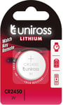 UNIROSS Lithium Button CR2450 3V - BL1