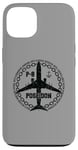 Coque pour iPhone 13 P-8 Poseidon Avion militaire style vintage avant et arrière