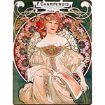 Wee Blue Coo Alphonse Mucha Champenois Old Master Painting Wall Art Print Mur Décor 30 x 41 cm