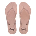 Havaianas Women's Slim Glitter Gloss Flip-Flop, Ballet Rose, 1/2 UK