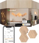 Nanoleaf Elements Hexagon Expansion Pack x3 - Additional Wood Look Light Panels