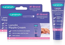 Lansinoh HPA Lanolin Nipple Cream - 2 x 40ml - Sore Nipples 2 Pack (40g)