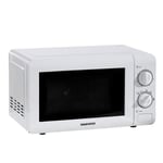 Daewoo Freestanding Microwave Oven Stainless Steel Cavity 20L 800W White SDA2075