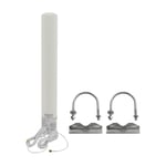 Antenne WiFi ext&eacute;rieure 18 &agrave; 20DBI &agrave; Gain &eacute;lev&eacute; IP67, &eacute;tanche, coupe-vent, r&eacute;sistante aux UV, Booster de Signal de t&eacute;l&eacute;phone portable