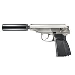 WE Makarov MA001 Silver GBB