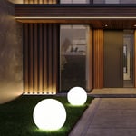 Boule solaire pour extérieur 30 cm boule lumineuse solaire boule de jardin lumineuse décoration de jardin à led solaire, avec piquet de sol, durée