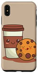 Coque pour iPhone XS Max Mignon Kawaii Foodie Café et Cookie Best Friends BFF