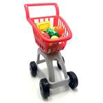 Tachan – Chariot de Supermarché avec Alimentaire, Couleur Rouge et Gris (VC 91)