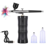 Uppgraderad Airbrush-kit, Bärbar Sladdlös Automatisk Airbrush-pistol K