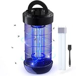 CONOPU Fly Zapper, 4000V Fly Killer for Garden, 18W Mosquito Killer Lamp, Bug Zapper With Replaceable Bulb, UV Light Waterproof Fly Trap, Wall-Mounted Mosquito Killer for Indoor & Outdoor, Black