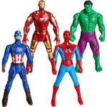 Marvel Figurer Superhjältefigurer 18cm 4st Avengers Figurer Marvel Leksak Titan Hero Series