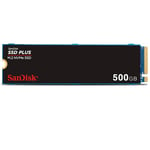 SanDisk SSD Plus 500 Go, M.2 2280, PCIe Gen3 NVMe SSD, avec une vitesse de lecture allant jusqu'à 2400MB/s