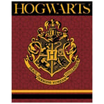 Harry Potter Hogwarts Coperta Rosso Corallo 120x150 cm Warner Bros.