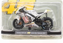 Valentino Rossi 46 Modèle Yamaha YZR-M1 Moto Gp Valencia 2007 Échelle 1/18