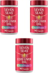 3 x SEVEN SEAS Cod Liver Oil plus Multivitamins (90)  **only £15.65/unit**