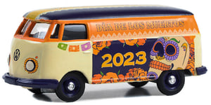 GREENLIGHT, VOLKSWAGEN T2 PANEL VAN Dia de los Muertos 2023 sous blister, éch...