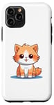 Coque pour iPhone 11 Pro mignon chat funy animal chat amoureux