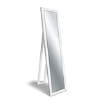 Lupia Miroir de Terre Boston Shabby White, Bois, Blanc, 40 x 160 cm