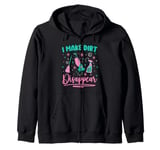 Cleaning Lady I Make Dirt Disappear Zip Hoodie