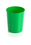 Kimmel Gobelet en plastique pour brosse à dents - Gobelets pour enfants - Incassable - Empilable - Réutilisable - Camping - Barbecue - Pique-nique et extérieur - 180 ml - Plastique - Vert