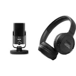 RØDE NT-USB Mini Versatile Studio-quality Condenser USB Microphone with Free Software for Podcasting & JBL Tune510BT - Wireless on-ear headphones featuring Bluetooth 5.0, up to 40 hours battery life