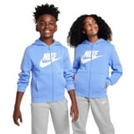 Nike FD2990-450 K NSW Club FLC HD FZ LS HBR Sweatshirt Unisex Polar/White Taille XS