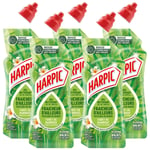 HARPIC Lot de 5 Gels WC - Nettoyant Fraicheur d'Ailleurs Parfum Foret de Bambous avec technologie anti-odeurs 750 ml