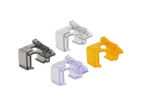 Delock Repair Clip Set 2 - Reparationsklämma för nätverkskontakt - svart, orange, violett, transparent (paket om 40)